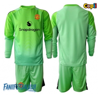 Manchester United Portarii Echipament de Fotbal Replică 2025-26 Copii Treilea Mâneci Lungi (+ Șorturi)